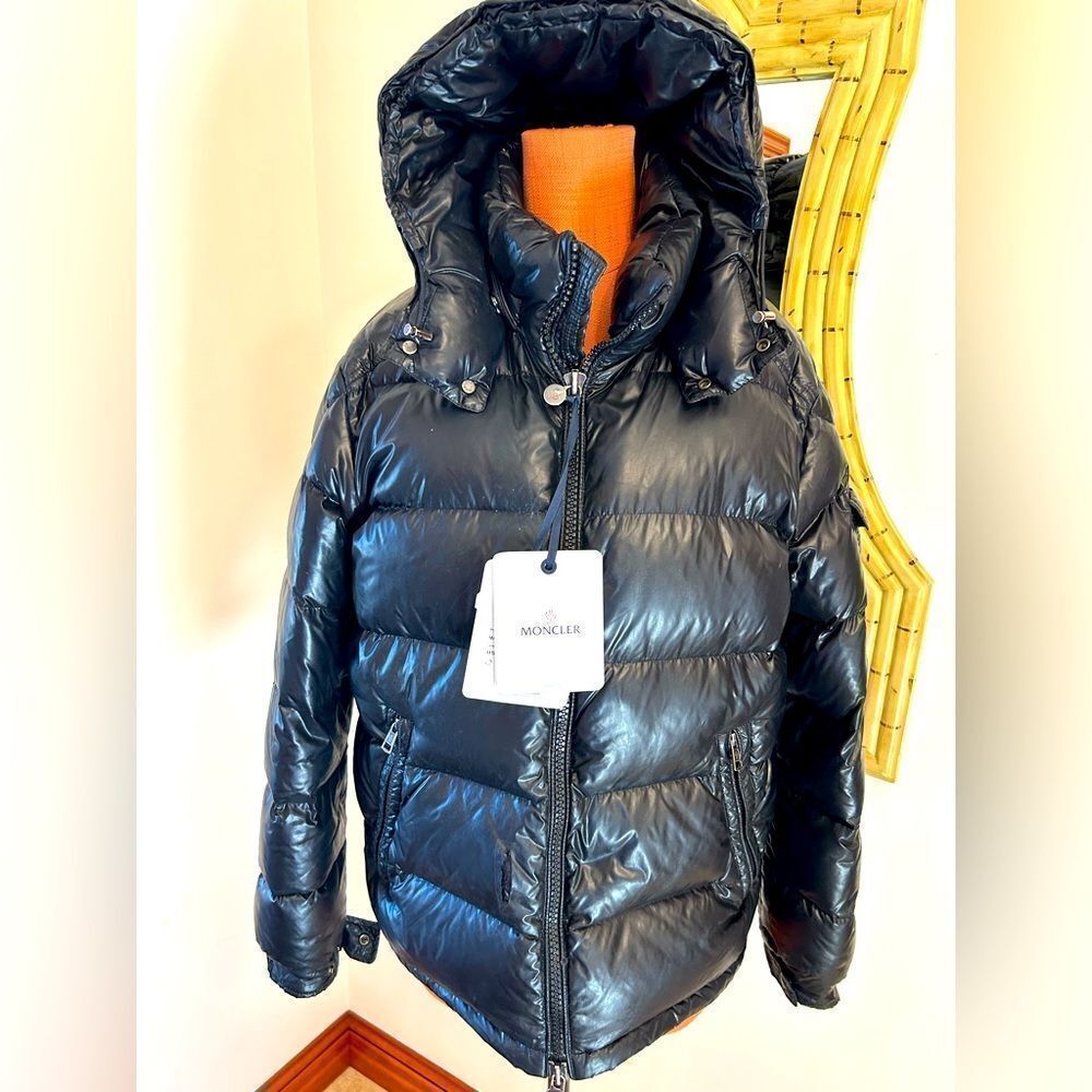 Men’s  junior Moncler hooded, puffer jacket, size 3